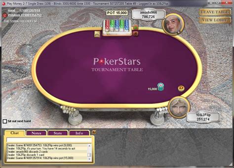  pokerstars play money limit